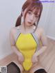 [Fantia] Tomiko (とみこ): 黄色い競泳水着💛とニーソ (58 photos)